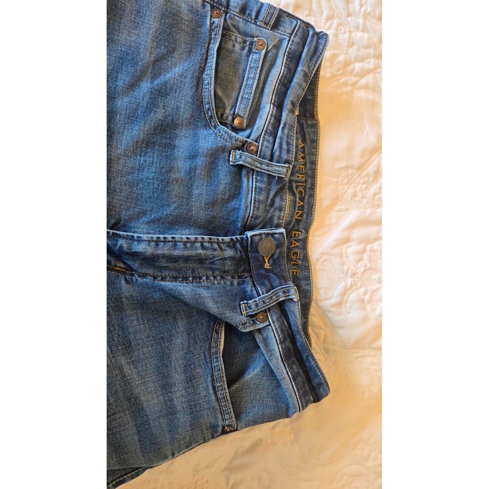 American Eagle Outfitters Men's Slim Fit Blue Wash Jeans Size 32x32 - Picture 6 of 12